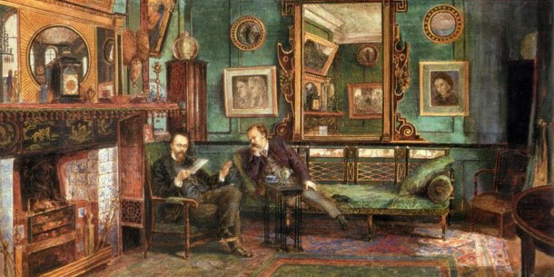 Old peope in a book room