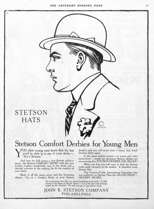 Men's hats ad