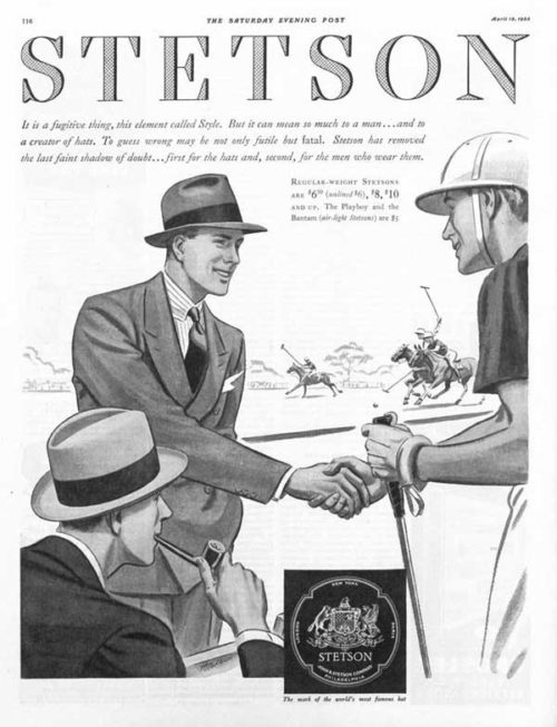 Men's hat ad