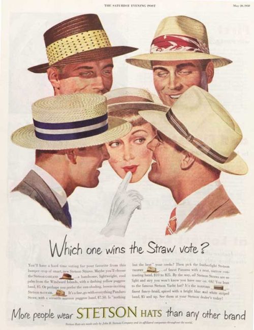 Mens hat ad