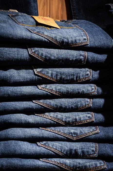 Stack of jeans