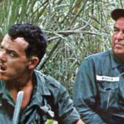 An American GI and his father in a Vietnam jungle