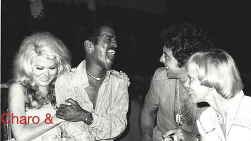 Fito, Charo, and Sammy Davis having fun