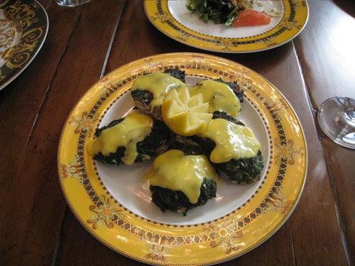 Plate of oysters