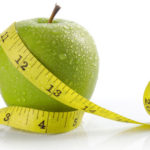 Apple with a tape measure
