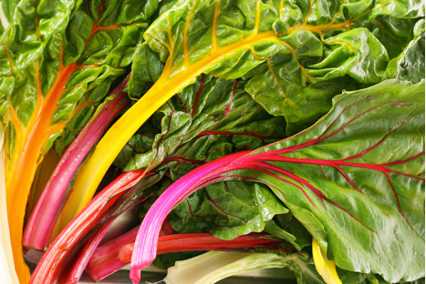 Chard leaves.