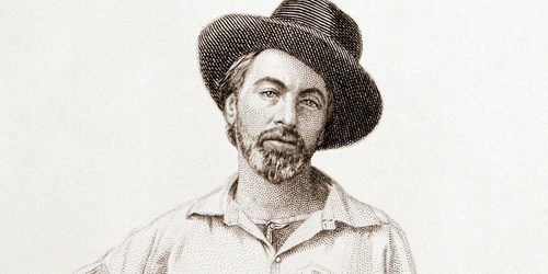 Engraving of a young Walt Whitman