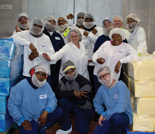 Crew for Butterball farms pose for a photo.