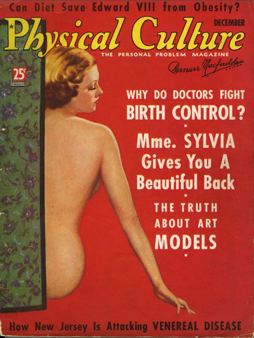 Magazine cover for Physical Culture