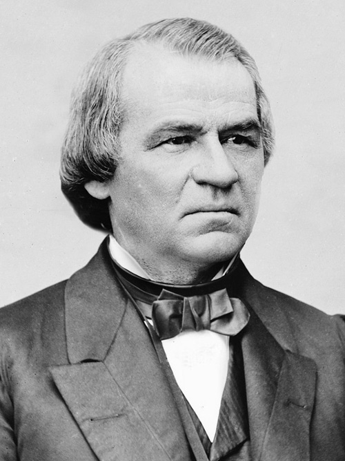 Photo portrait of President Andrew Johnson