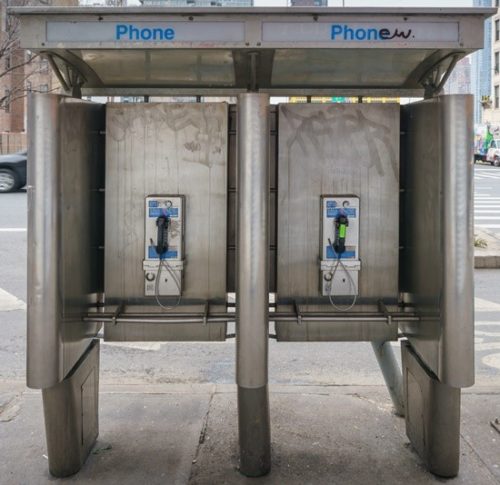 A pair of payphones in New York City
