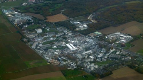 Aerial view of CERN.