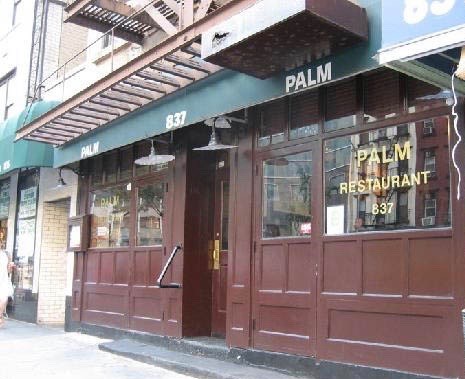 Front facade of The Palm restaurant