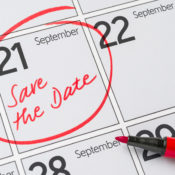 September 21 circled in pen on a monthly calendar