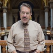 Post archivist Jeff Nilsson in the Illinois state capitol