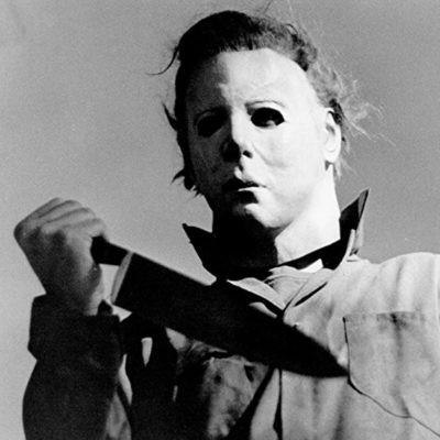 Michael Myers with a knife