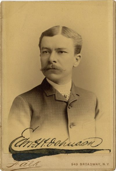 A photo portrait of Edward Hibberd Johnson