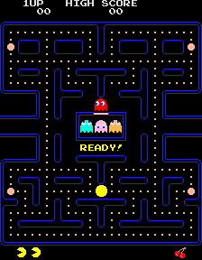 A screen capture of the video game "Pacman"