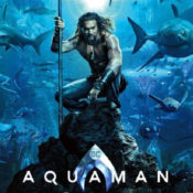 Poster for the film "Aquaman", starring Jason Momoa.