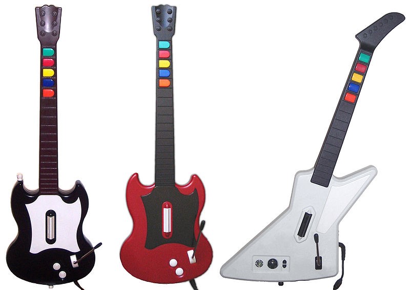 Guitar Hero guitar controllers