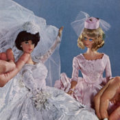 Bride and bridesmaid dolls.