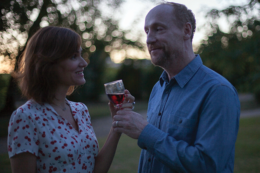 Judith Godrèche and Matt Walsh in the film, Under the Eiffel Tower
