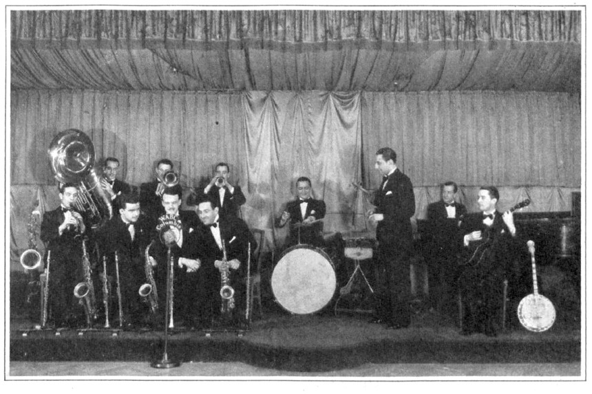 Big band conductor Guy Lombardo and his orchestra