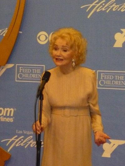 Agnes Nixon giving a press interview