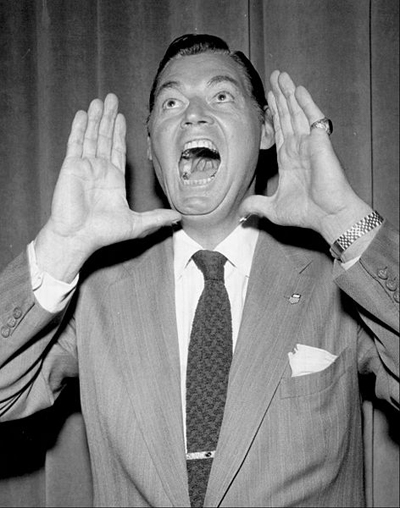Johnny Weissmuller performing his Tarzan yell