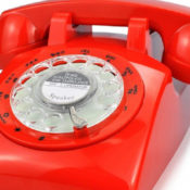 A rotary phone