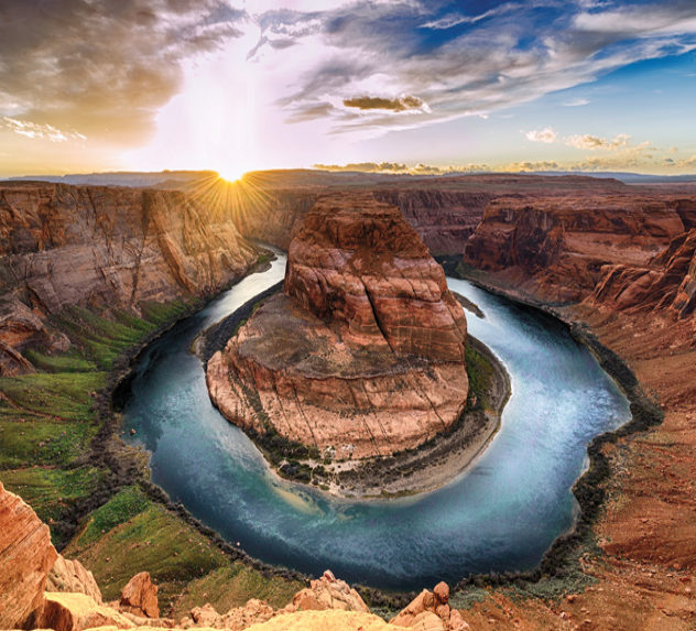 River running through the Grand Canyon