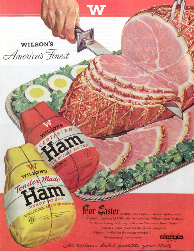 An ad for Wilson's Ham