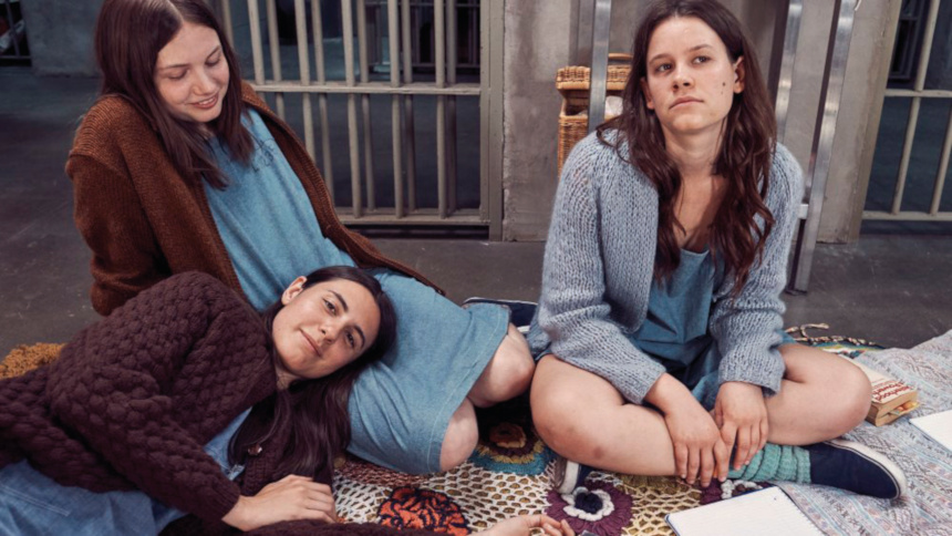 A trio of actresses as Charles Manson's followers.