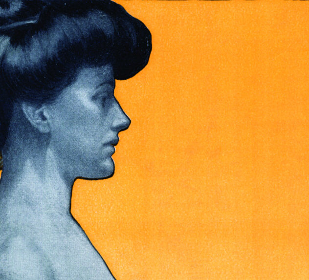 Side profile of a woman.