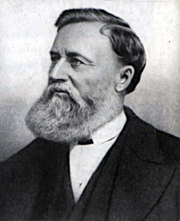 Portrait of Singer's founder, Isaac Singer