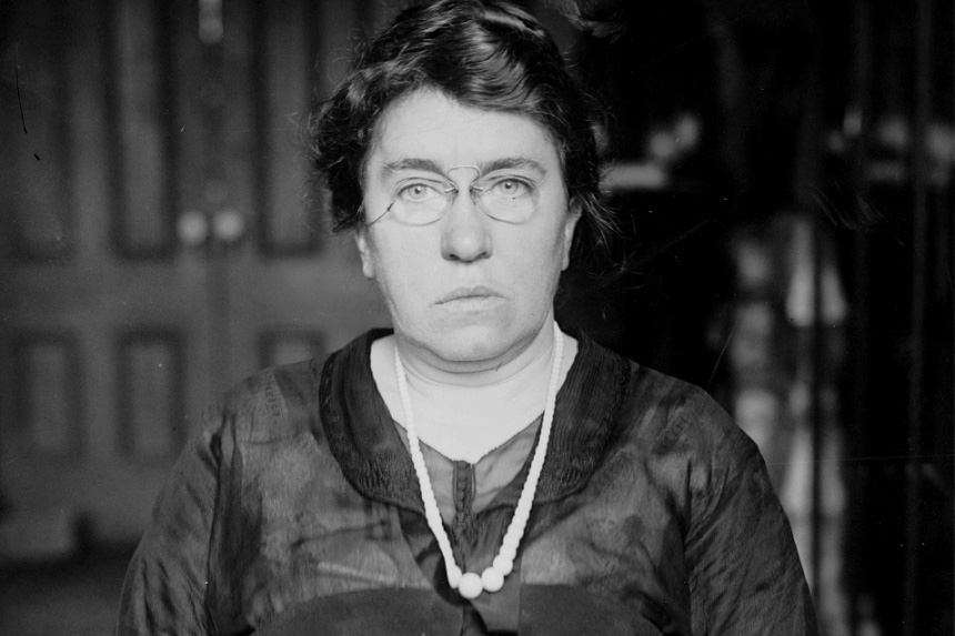 Photo portrait of Emma Goldman