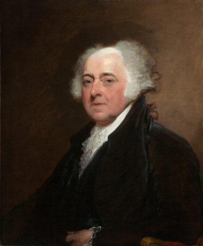 Illustration of John Adams by Gilbert Stuart