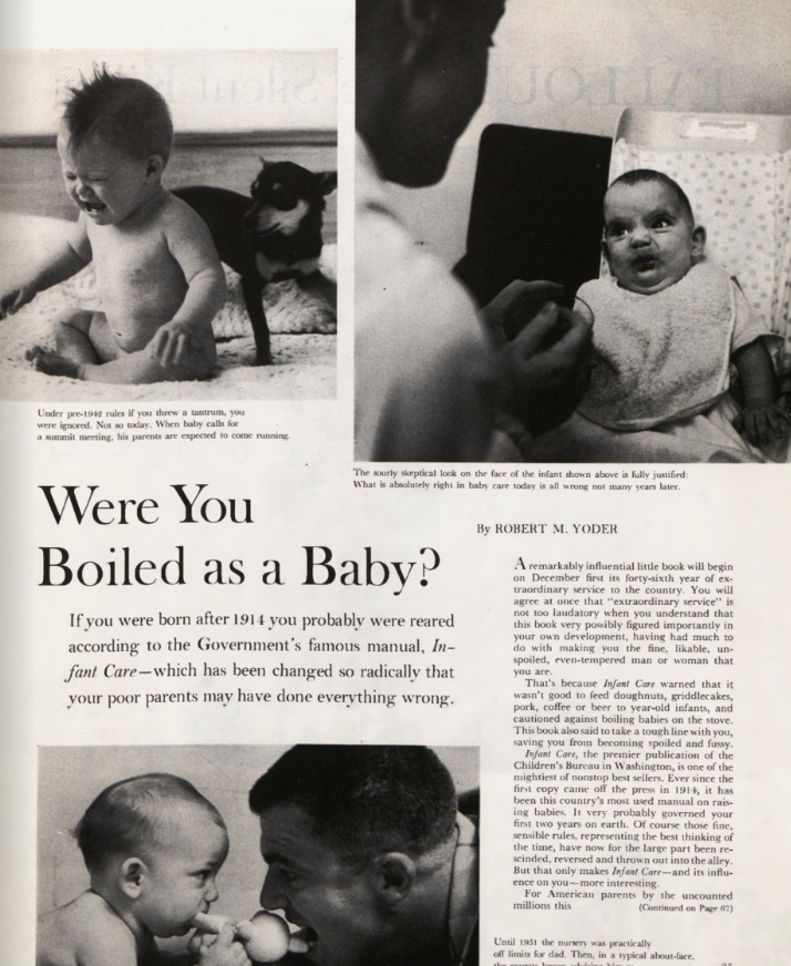 The first page for the article "Were You Boiled As A Baby"