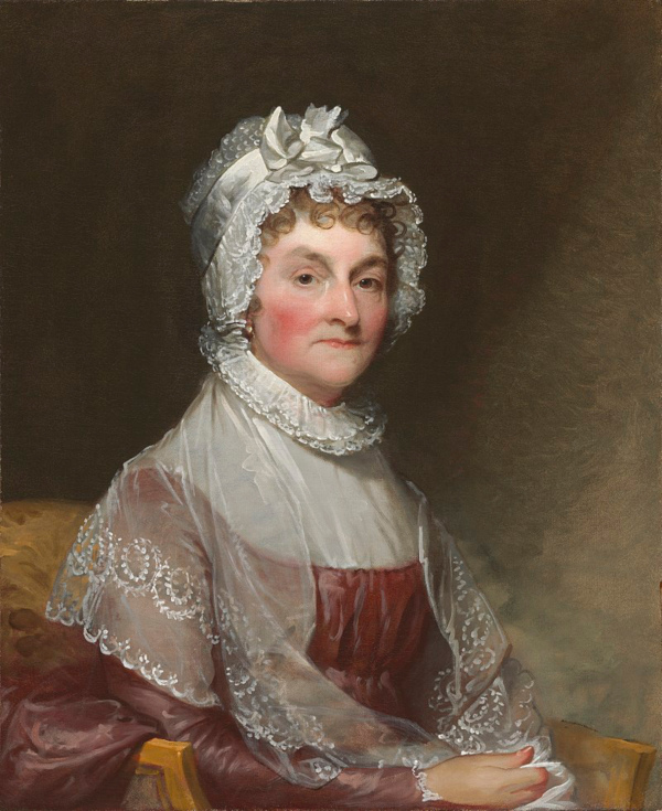 Illustration of Abigail Adams by Gilbert Stuart