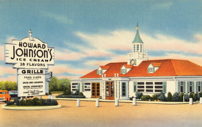 An illustration of a Howard Johnson's grille.