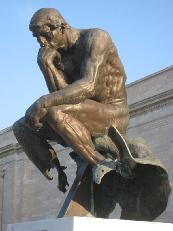 The Thinker at the Cleveland Museum of Art (Wikimedia Commons)