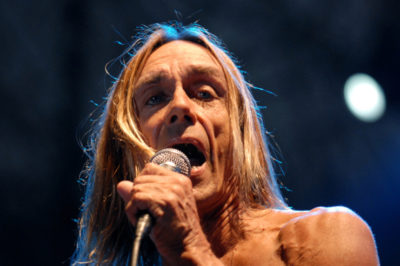 Iggy Pop during a performance.