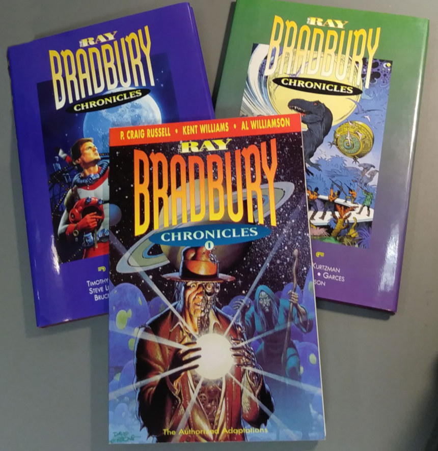 A collection of graphic novels called "The Ray Bradbury Chronicles"