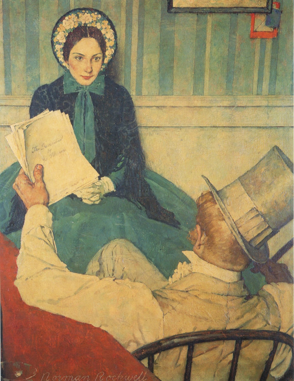 Painting of Louisa May Alcott