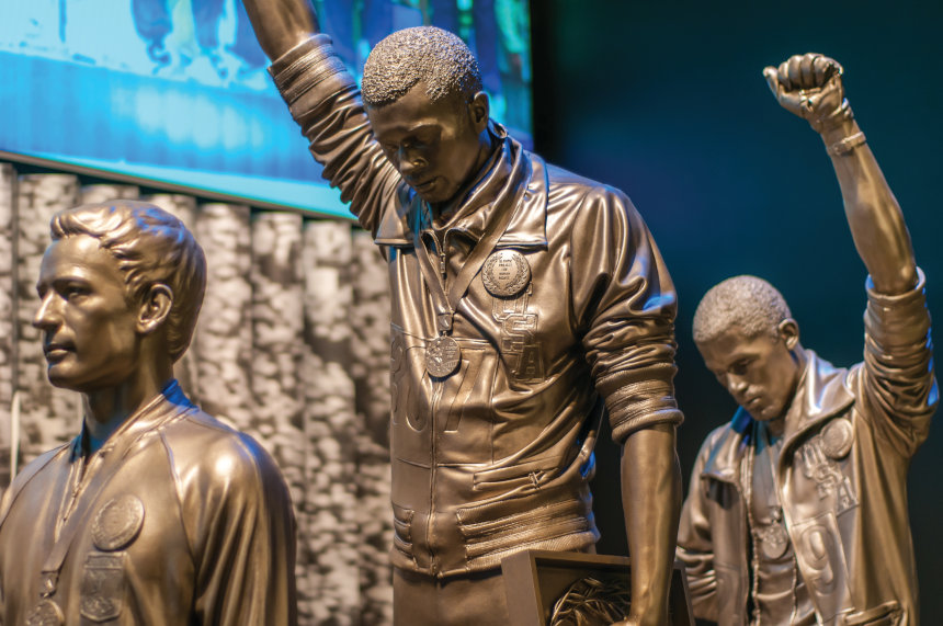 Statues of U.S. Olympian Tommie Smith