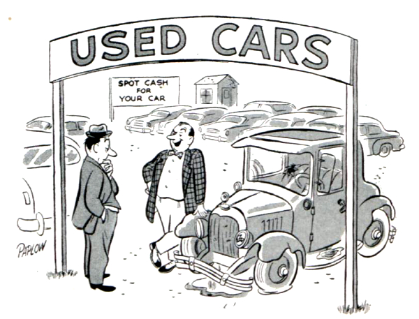 Used car cartoon