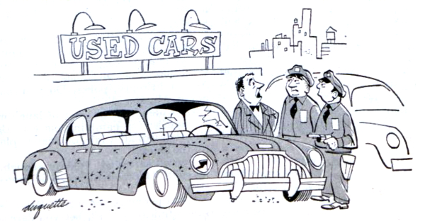Used car cartoon