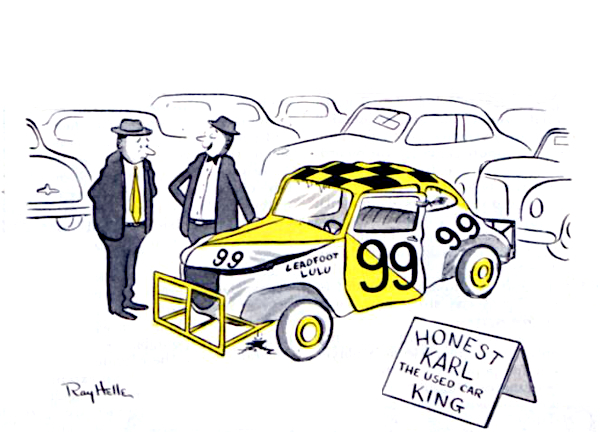 Used car cartoon