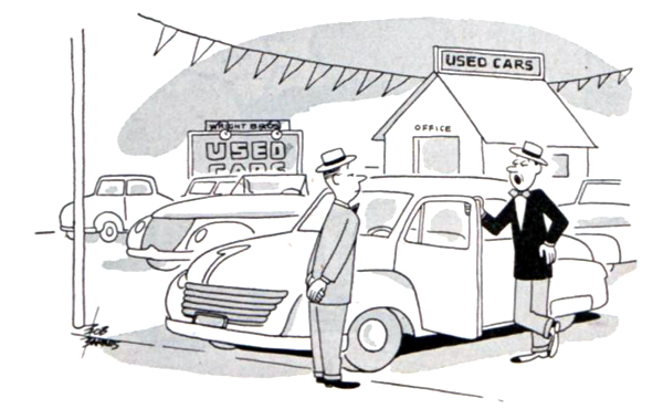 Used car cartoon