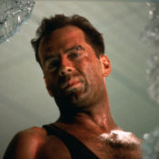 Bruce Willis in a scene from Die Hard